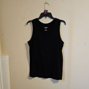 Goodfellow And Co Black Scoop Neck Tanl Top. In EUC